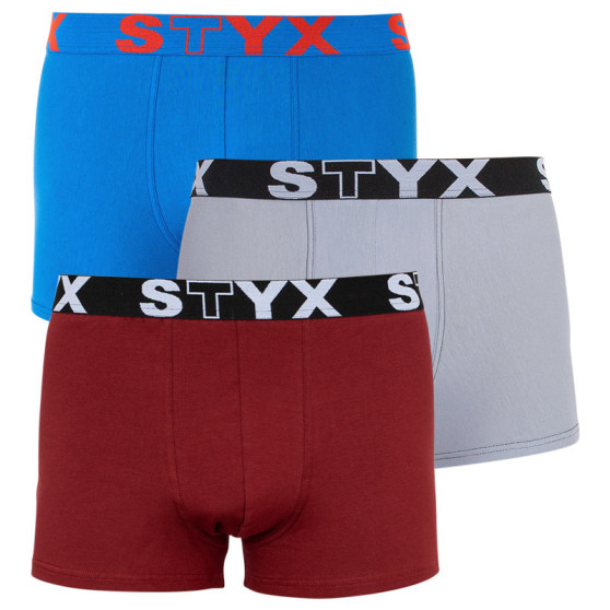 3PACK Herren Klassische Boxershorts Styx sportlicher Gummizug Übergröße mehrfarbig (R9676067)