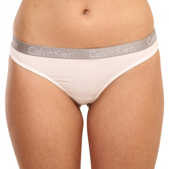3PACK Damen Tangas Calvin Klein mehrfarbig (QD3560E-W5E)