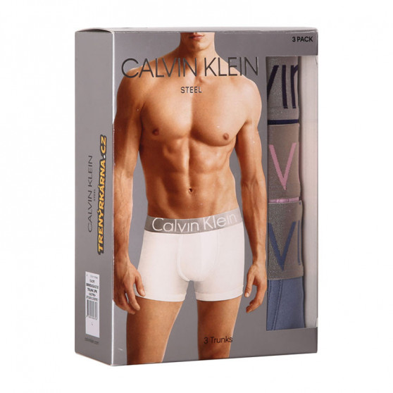 3PACK Herren Klassische Boxershorts Calvin Klein mehrfarbig (NB2453A-X1X)