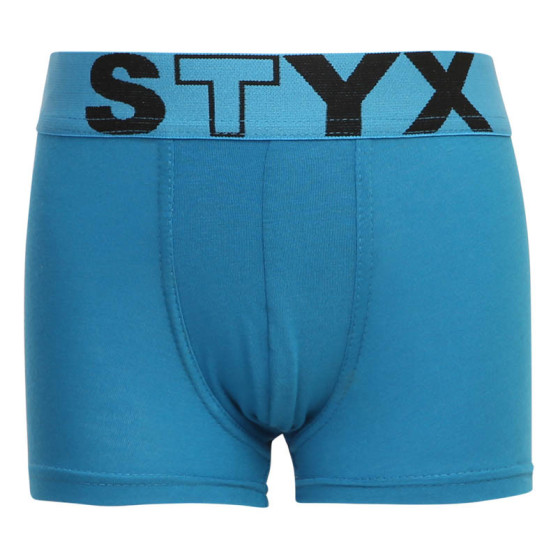 Kinder Klassische Boxershorts Styx Sport Gummizug hellblau (GJ969)