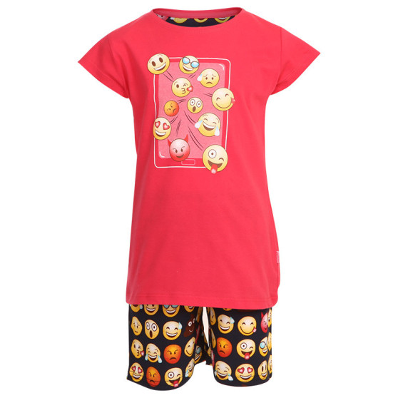 Mädchen Pyjama Cornette Emoticons (787/64)