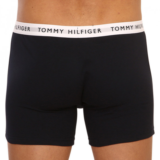 3PACK Herren Klassische Boxershorts Tommy Hilfiger dunkelblau (UM0UM02326 0TA)