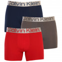 3PACK Herren Klassische Boxershorts Calvin Klein mehrfarbig (NB3131A-109)