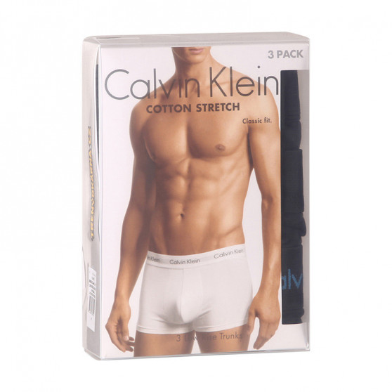 3PACK Herren Klassische Boxershorts Calvin Klein schwarz (U2664G-1TT)