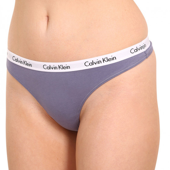 3PACK Damen Tangas Calvin Klein mehrfarbig (QD3587E-1CX)
