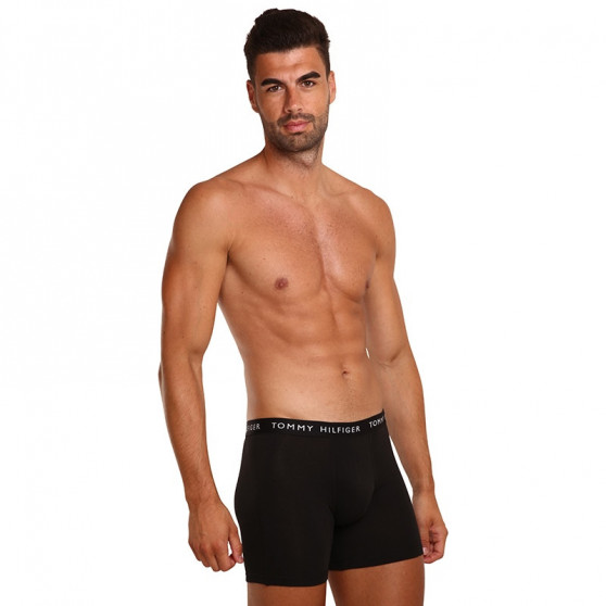 3PACK Herren Klassische Boxershorts Tommy Hilfiger schwarz (UM0UM02204 0TE)