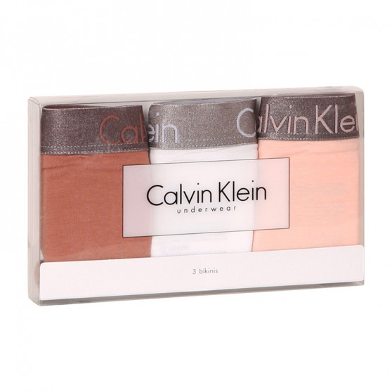 3PACK Damen Slips Calvin Klein mehrfarbig (QD3561E-1CZ)