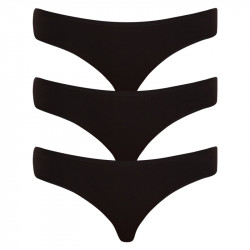 3PACK Damen Unterhosen Nedeto schwarz (3NDTK001)