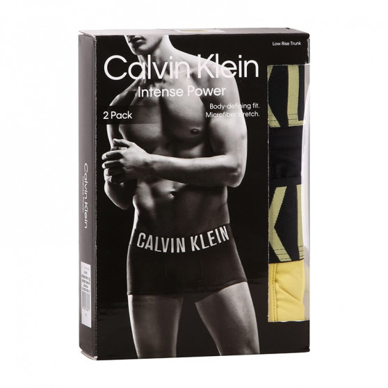 2PACK Herren Klassische Boxershorts Calvin Klein mehrfarbig (NB2599A-1QJ)