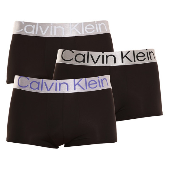 3PACK Herren Klassische Boxershorts Calvin Klein schwarz (NB3074A-1EH)