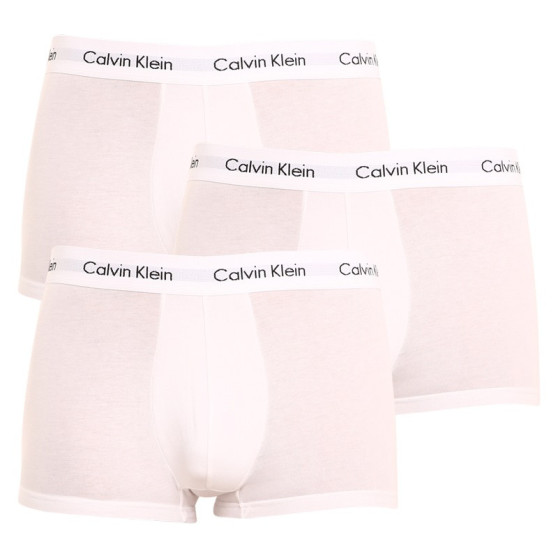 3PACK Herren Klassische Boxershorts Calvin Klein weiß (U2664G-100)