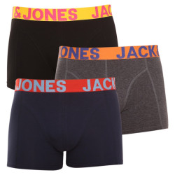 3PACK Herren klassische Boxershorts Jack and Jones mehrfarbig (12151349)