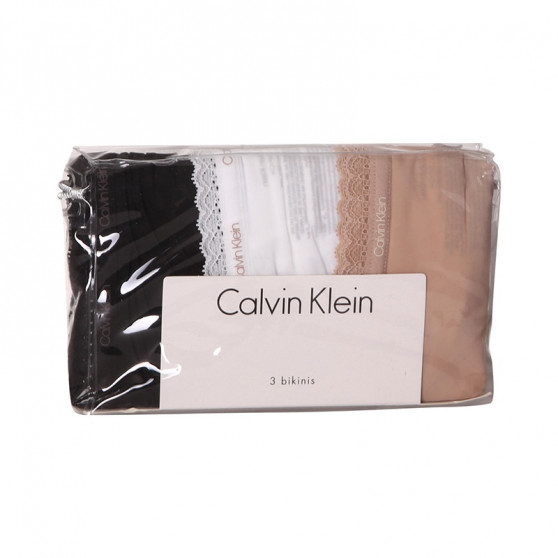 3PACK Damen Slips Calvin Klein mehrfarbig (QD3804E-FIY)