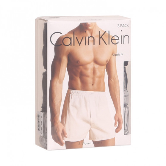 3PACK Herren Boxershorts Calvin Klein classic fit mehrfarbig (U1732A-BMS)