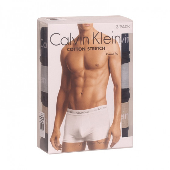 3PACK Herren Klassische Boxershorts Calvin Klein schwarz (U2664G-6ED)