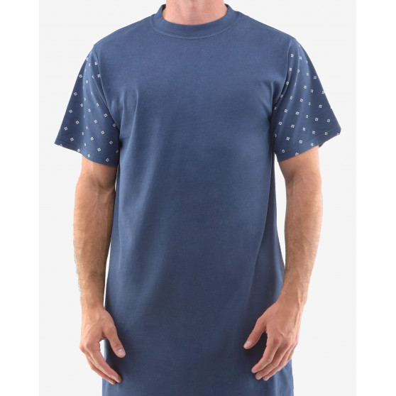 Herren Nachthemd Gino blau (79144)