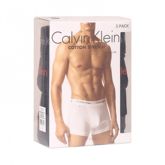 3PACK Herren Klassische Boxershorts Calvin Klein schwarz (U2662G-6GN)