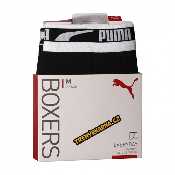 2PACK Herren Klassische Boxershorts Puma schwarz (701219366 003)