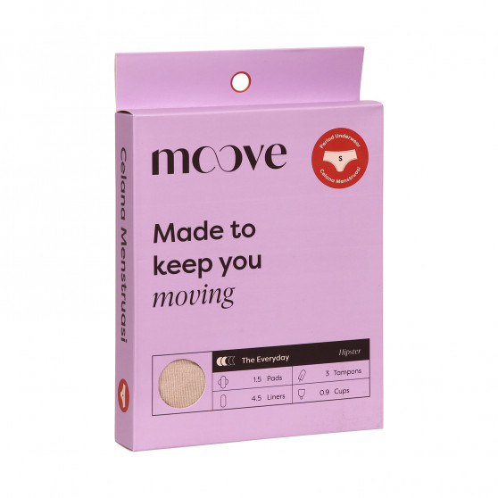 Menstruationsslips für Damen Moove Bambus beige (PHPMDR-ND)