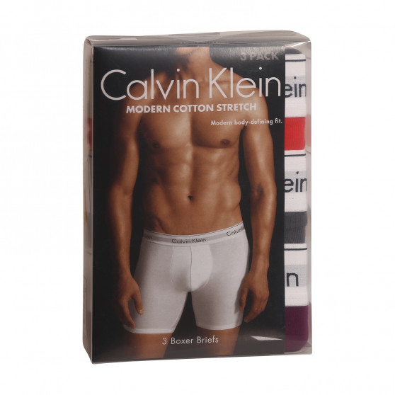 3PACK Herren Klassische Boxershorts Calvin Klein mehrfarbig (NB2381A-6ME)