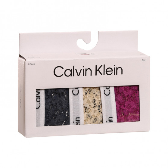 3PACK Damen Slips Calvin Klein Übergröße mehrfarbig (QD3975E-6Q2)