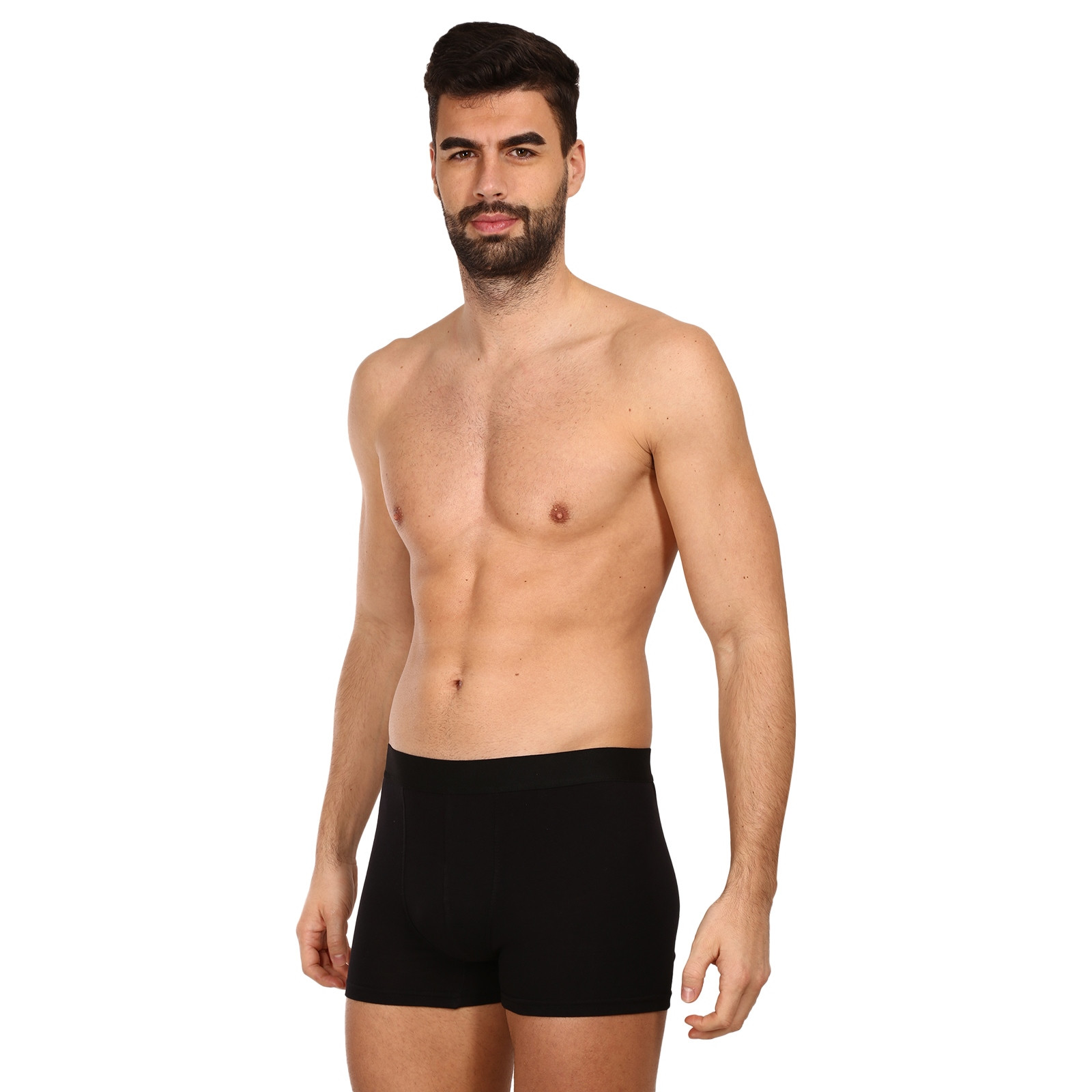 5PACK Herren Klassische Boxershorts Nedeto mehrfarbig (5NDTB1001) XL.
Klassische schwarze Boxershorts für jeden Kleiderschrank

Die Nedeto Herren-Boxershorts mit längerem Bein sorgen für perfekten Tragekomfort im Alltag, egal ob Sie ein wichtiges Arbeitstreffen haben oder zum Klettern müssen.
Tschechische Marke Nedeto setzt auf Qualität

Wir tragen alle Nedeto-Boxershorts, weil wir sie selbst hergestellt haben.