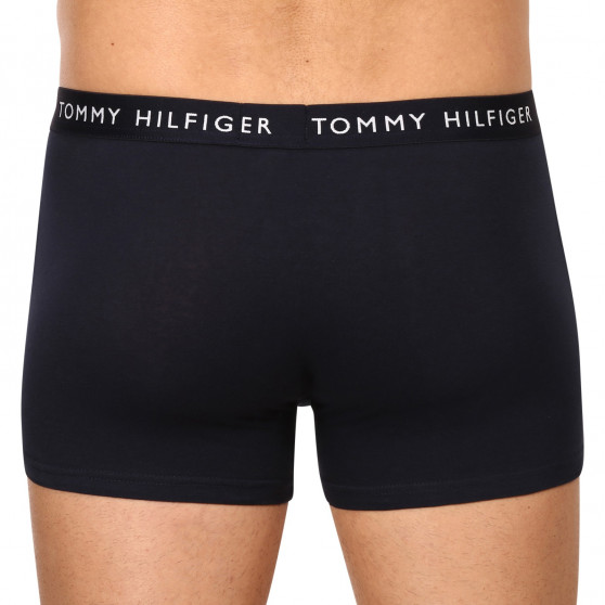 3PACK Herren Klassische Boxershorts Tommy Hilfiger dunkelblau (UM0UM02324 0UJ)