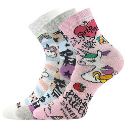 3PACK Kindersocken Lonka mehrfarbig (Dedotik - Mix F)