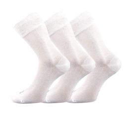 3PACK Socken Lonka Bambus weiß (Deli)