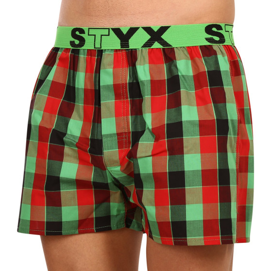 Herren Boxershorts Styx sportlicher Gummizug mehrfarbig (B938)