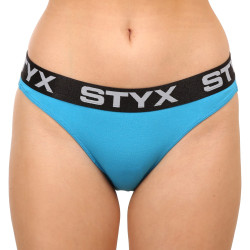 Damen Slips Styx sportlich elastisch blau (IK1169)