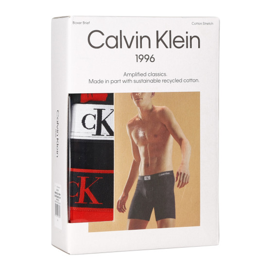 3PACK Herren Klassische Boxershorts Calvin Klein mehrfarbig (NB3529A-DRM)