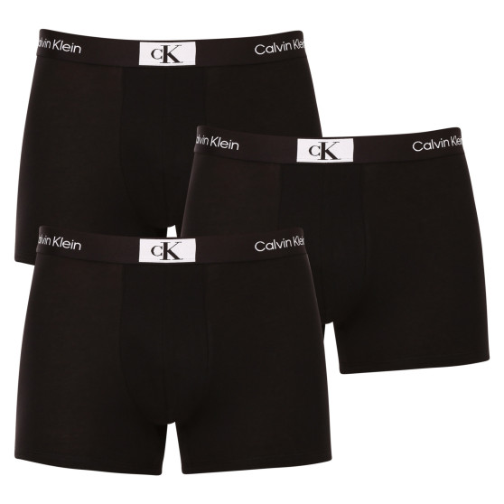 3PACK Herren Klassische Boxershorts Calvin Klein schwarz (NB3528A-UB1)