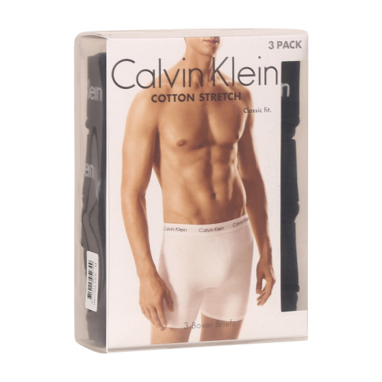 3PACK Herren Klassische Boxershorts Calvin Klein schwarz (NB1770A-XWB)