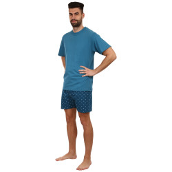 Herren Pyjama Gino blau (79130-DZMMGA)