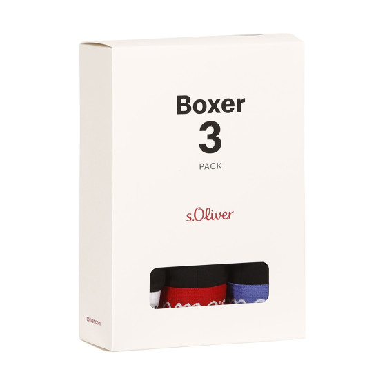 3PACK Herren Klassische Boxershorts S.Oliver schwarz (JH-34B-45972549)
