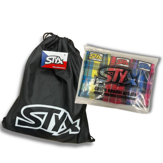 3PACK Boxershorts für Kinder Styx art klassischer Gummizug mehrfarbig (3J14117)