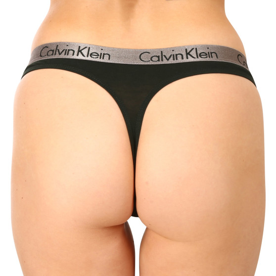 3PACK Damen Tangas Calvin Klein mehrfarbig (QD3560E-BOZ)