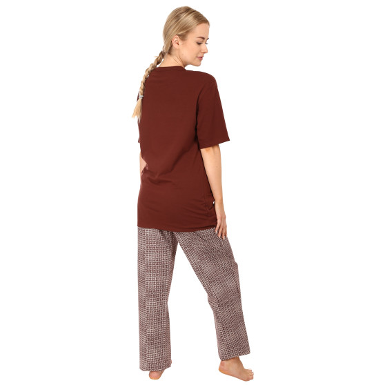 Damen Pyjama Calvin Klein braun (QS6976E-CD1)