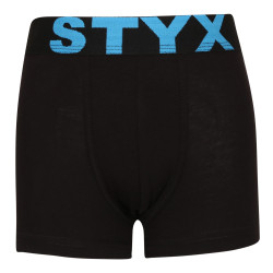 Kinder Klassische Boxershorts Styx Sport elastisch schwarz (GJ961)