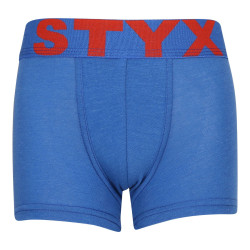 Kinder Klassische Boxershorts Styx sportlich elastisch blau (GJ967)