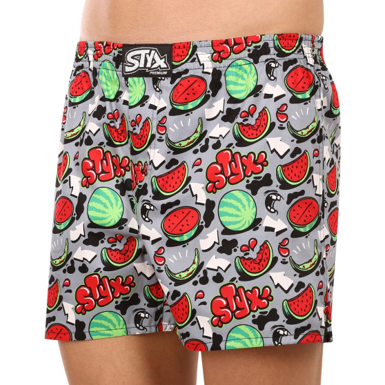 3PACK Herren Boxershorts Styx premium art klassischer Gummizug (3AP13199)