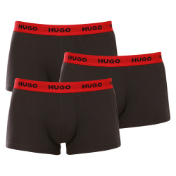 3PACK Herren Klassische Boxershorts Hugo Boss schwarz (50469786 002)
