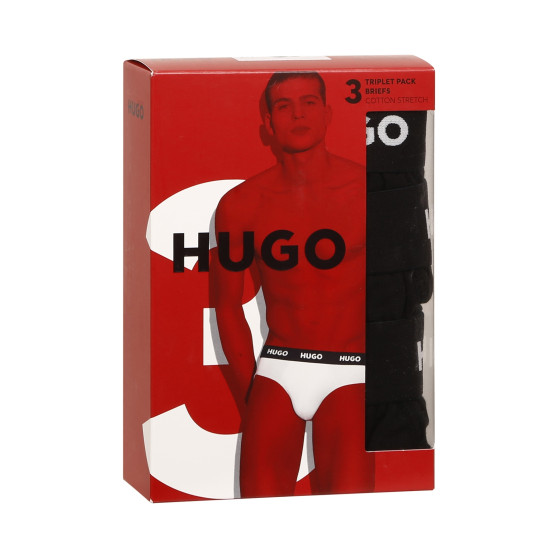 3PACK Herren Slips Hugo Boss schwarz (50469763 001)