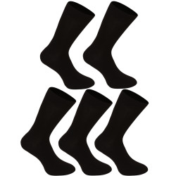 5er-PACK Socken Nedeto lang Bambus schwarz (5NDTP001)