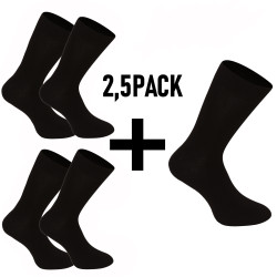5PACK Socken Nedeto lang Bambus schwarz (2,5NDTP001)