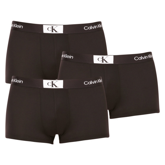3PACK Herren Klassische Boxershorts Calvin Klein schwarz (NB3532A-UB1)