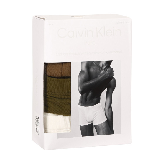 3PACK Herren Klassische Boxershorts Calvin Klein mehrfarbig (NB3262A-CBW)
