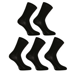 5PACK Socken Gino Bambus, nahtlos, schwarz (82003)