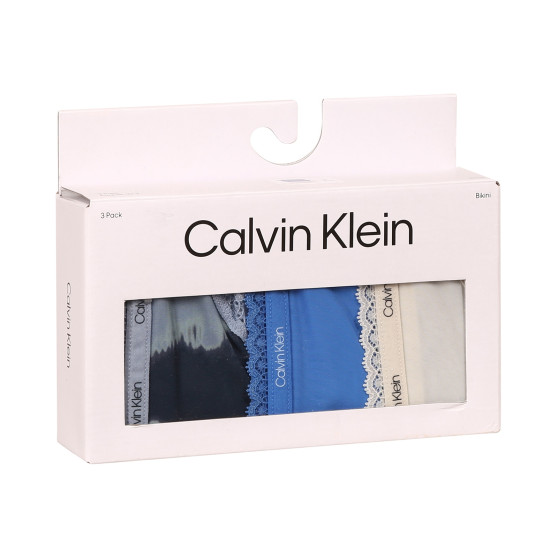 3PACK Damen Slips Calvin Klein mehrfarbig (QD3804E-BOX)